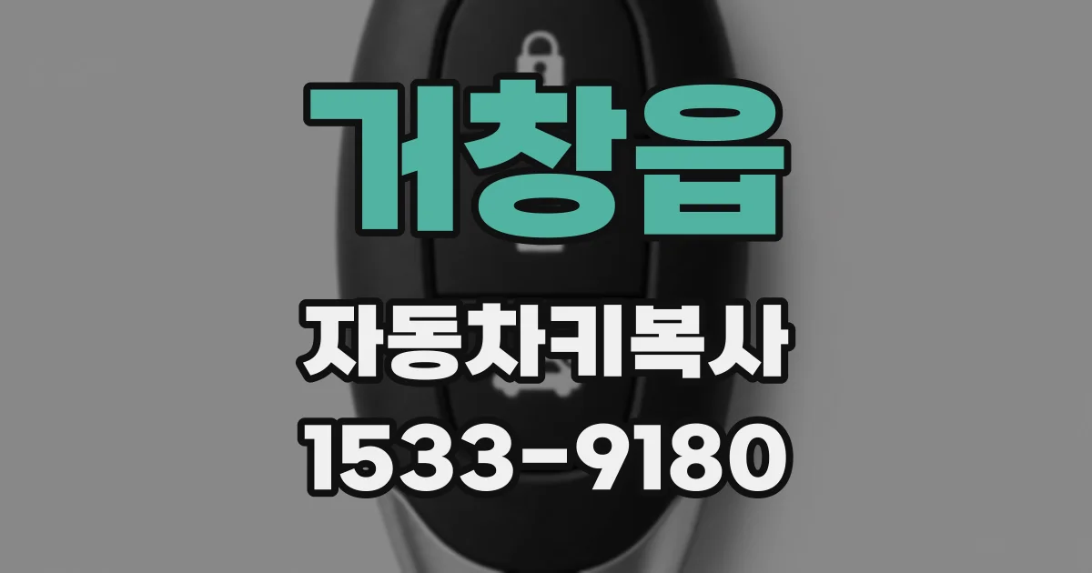 거창읍 자동차키복사