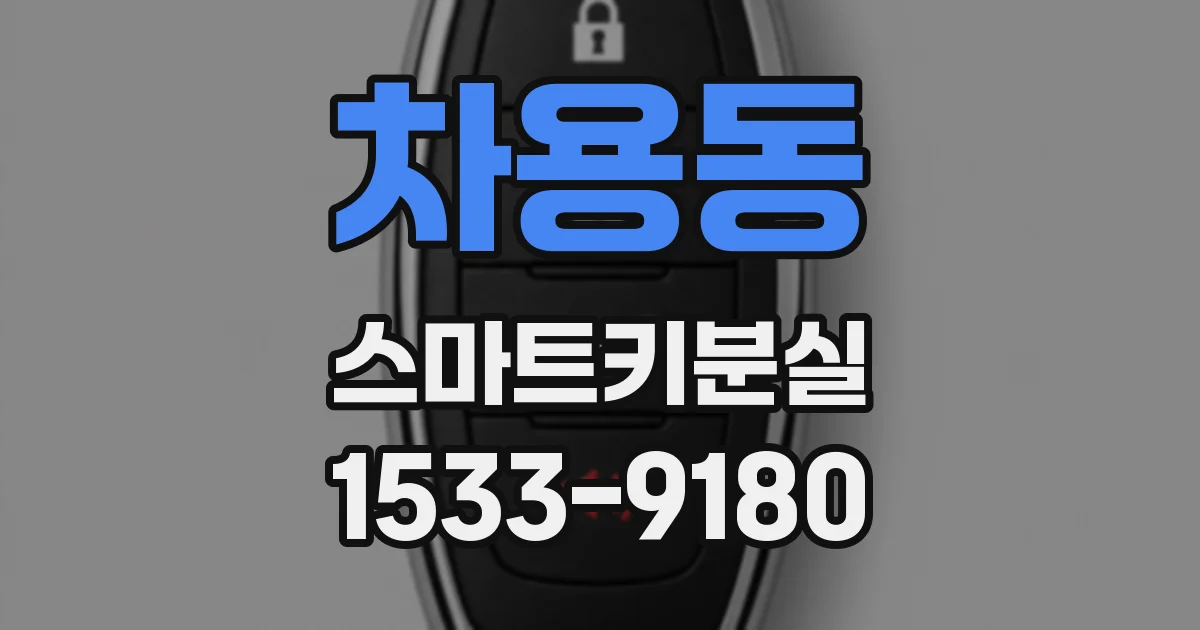 차용동 스마트키분실