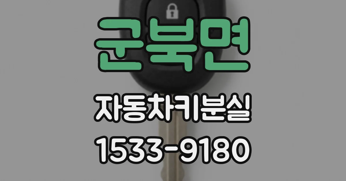 군북면 자동차키분실