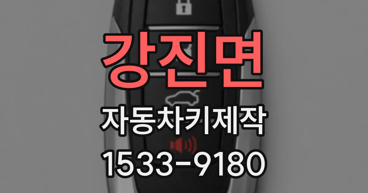 강진면 자동차키제작