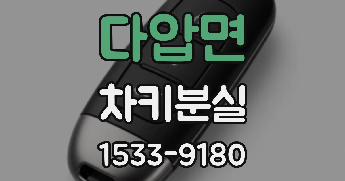다압면 차키분실
