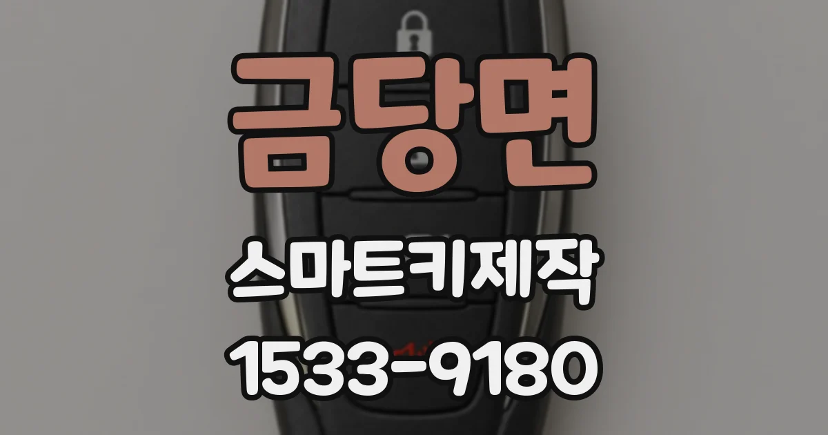 금당면 스마트키제작
