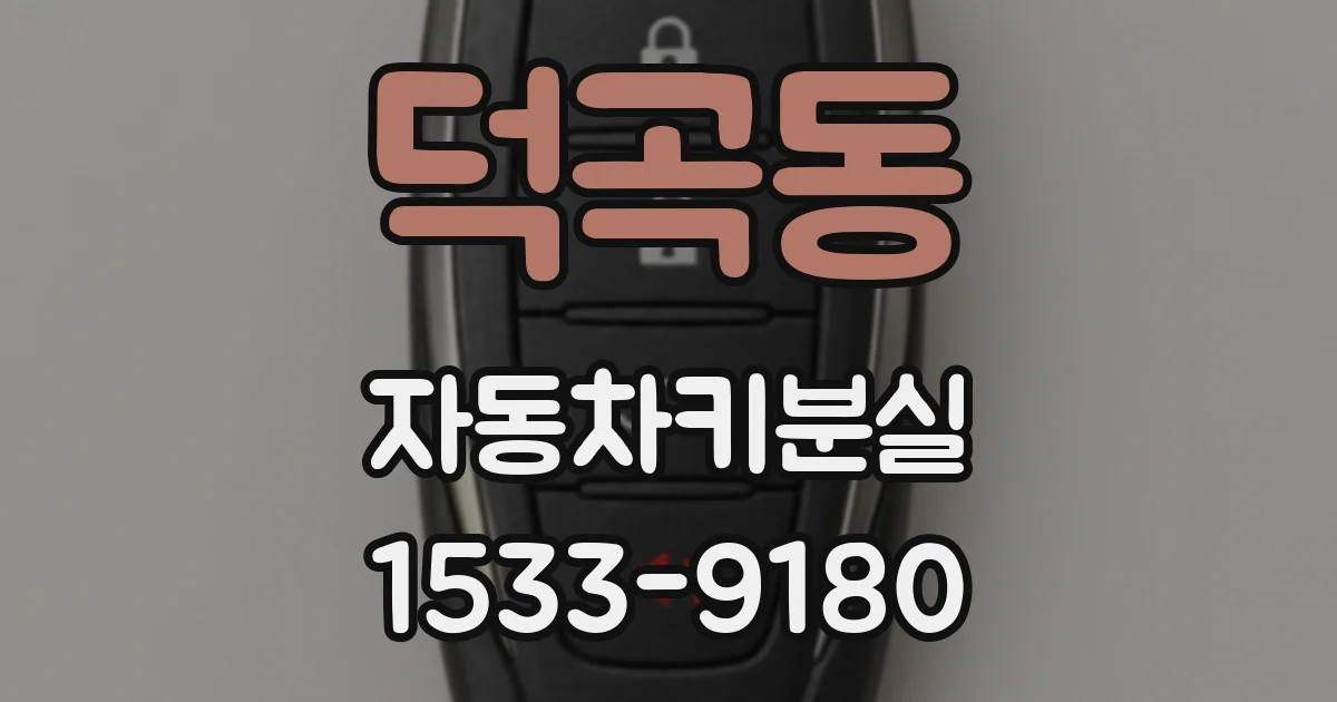 덕곡동 자동차키분실
