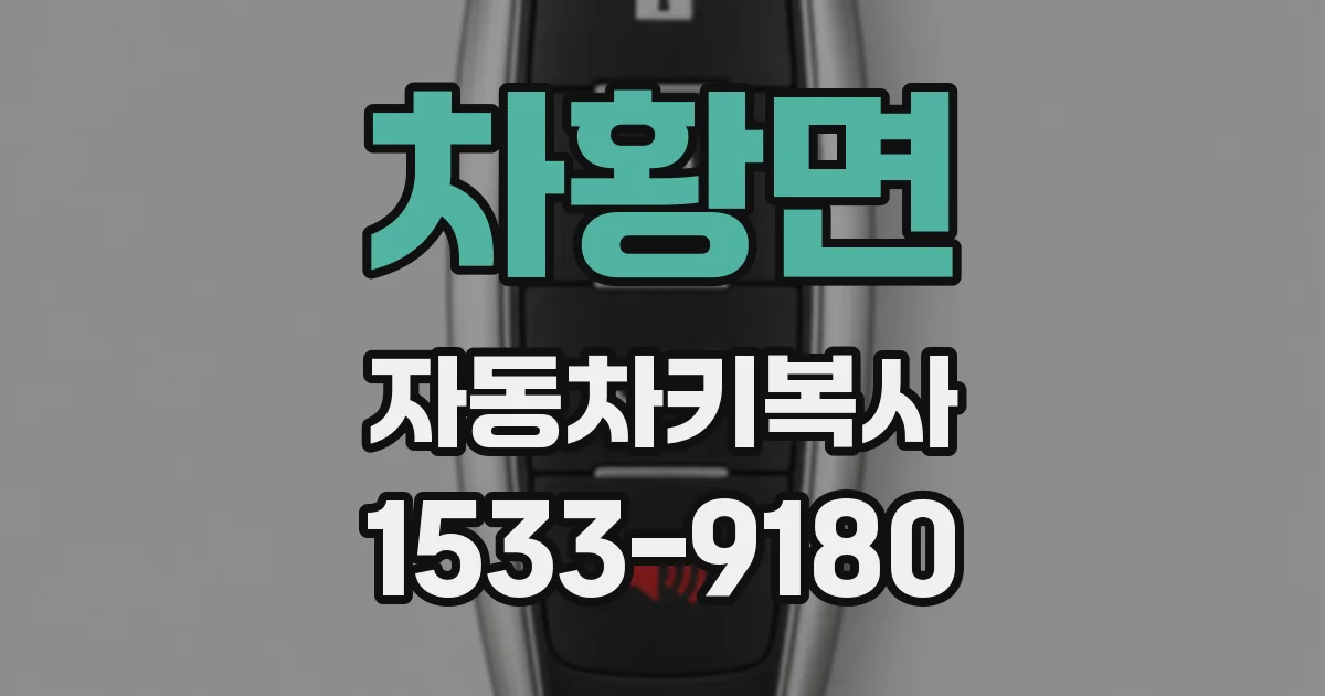차황면 자동차키복사