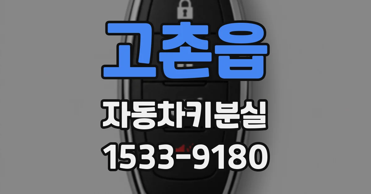 고촌읍 자동차키분실