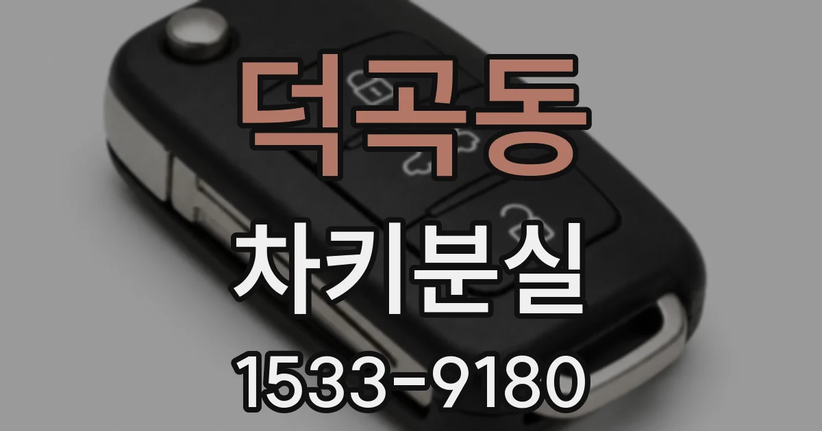 덕곡동 차키분실