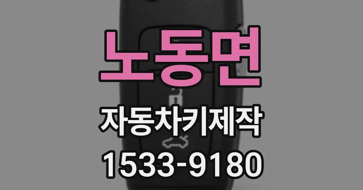 노동면 자동차키제작