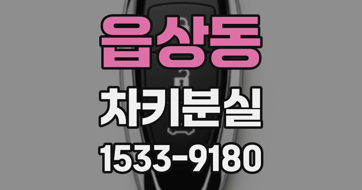 읍상동 차키분실