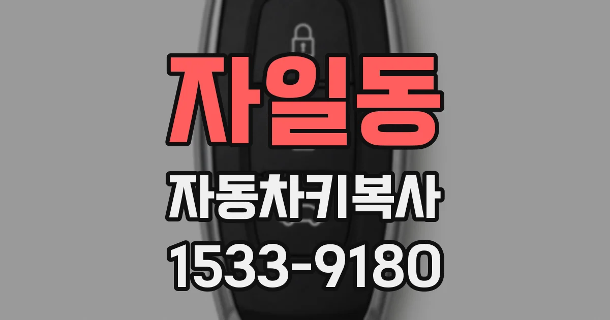 자일동 자동차키복사