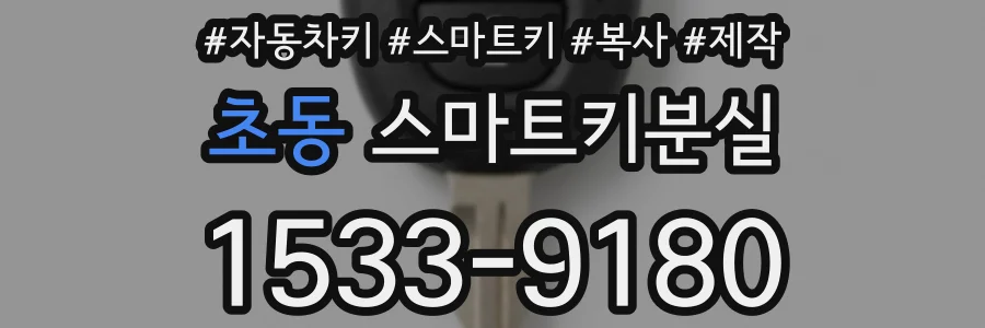 초동 스마트키분실