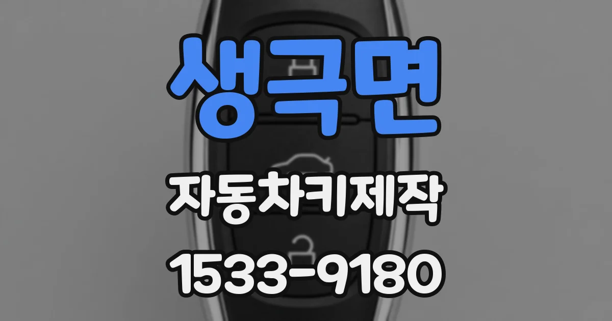 생극면 자동차키제작