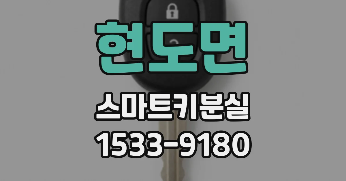 현도면 스마트키분실