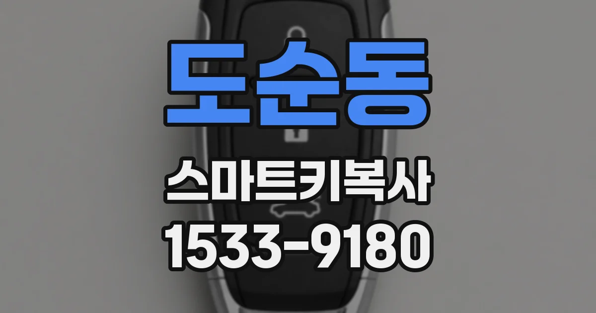 도순동 스마트키복사