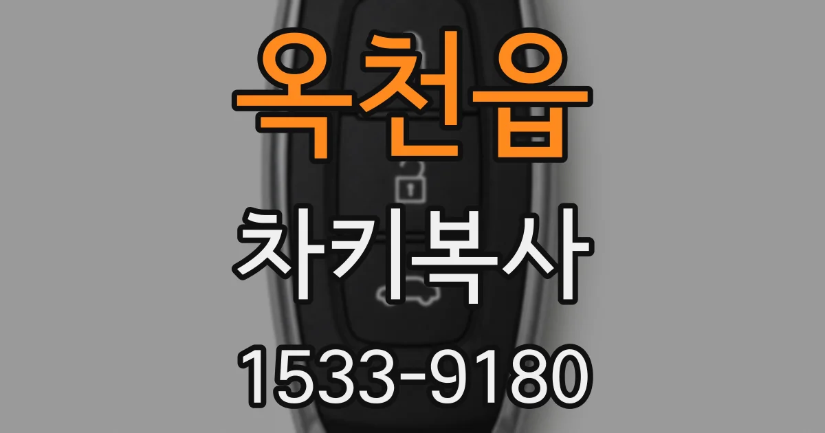 옥천읍 차키복사
