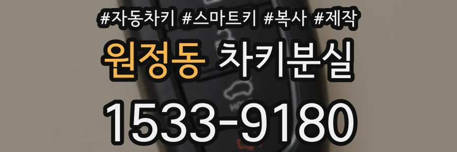 원정동 차키분실