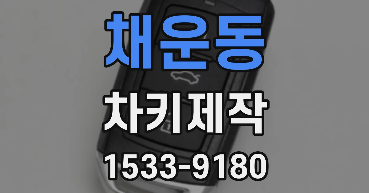 채운동 차키제작