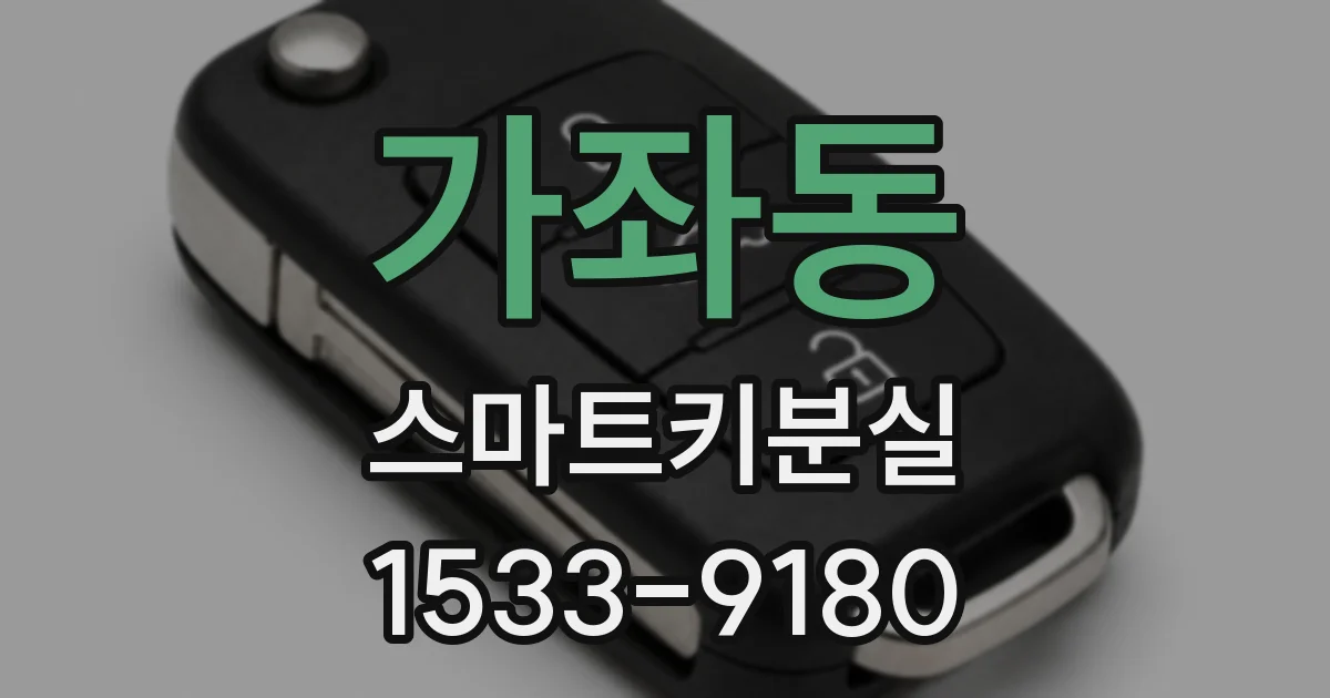 가좌동 스마트키분실