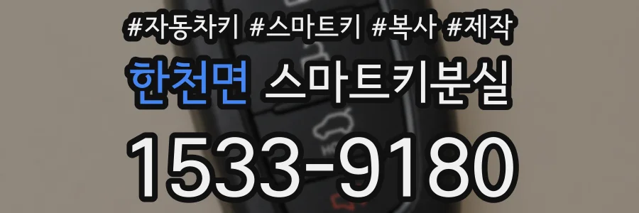 한천면 스마트키분실
