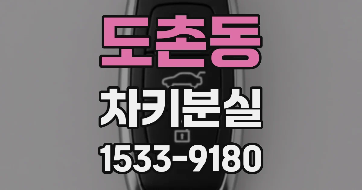 도촌동 차키분실