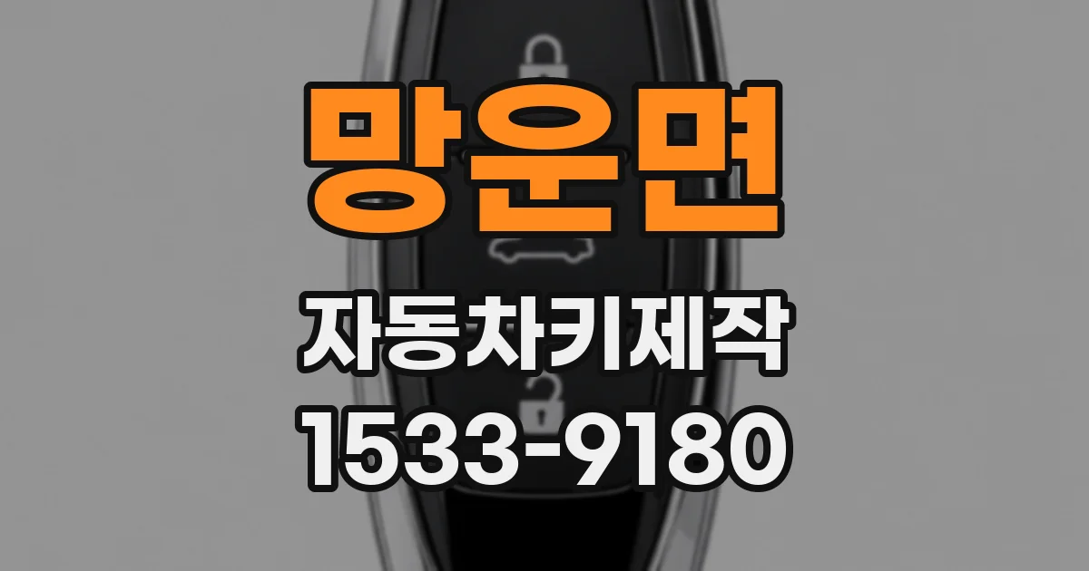 망운면 자동차키제작