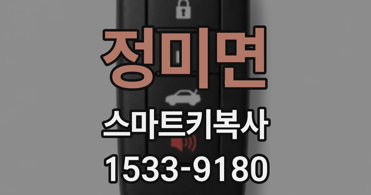 정미면 스마트키복사