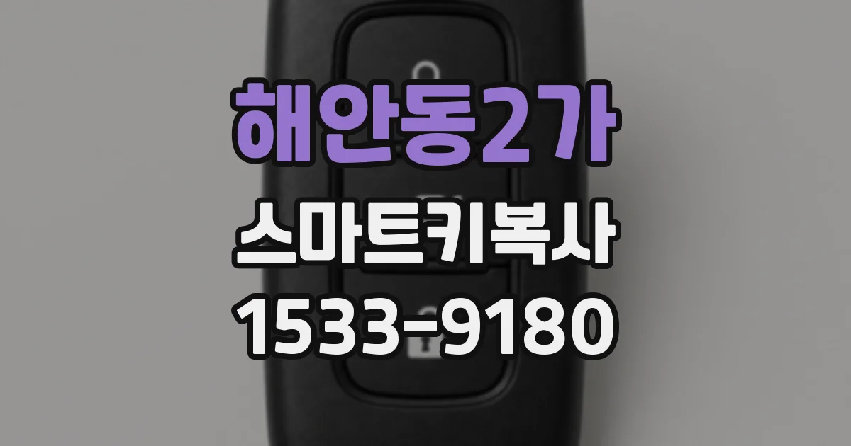 해안동2가 스마트키복사