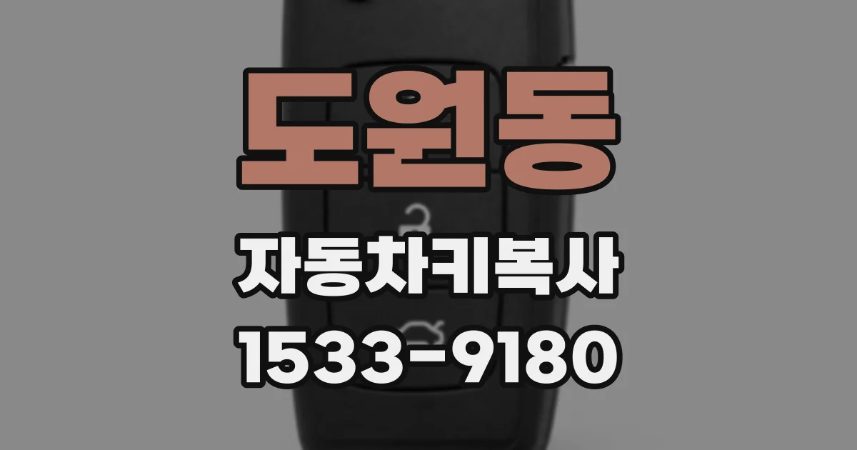 도원동 자동차키복사