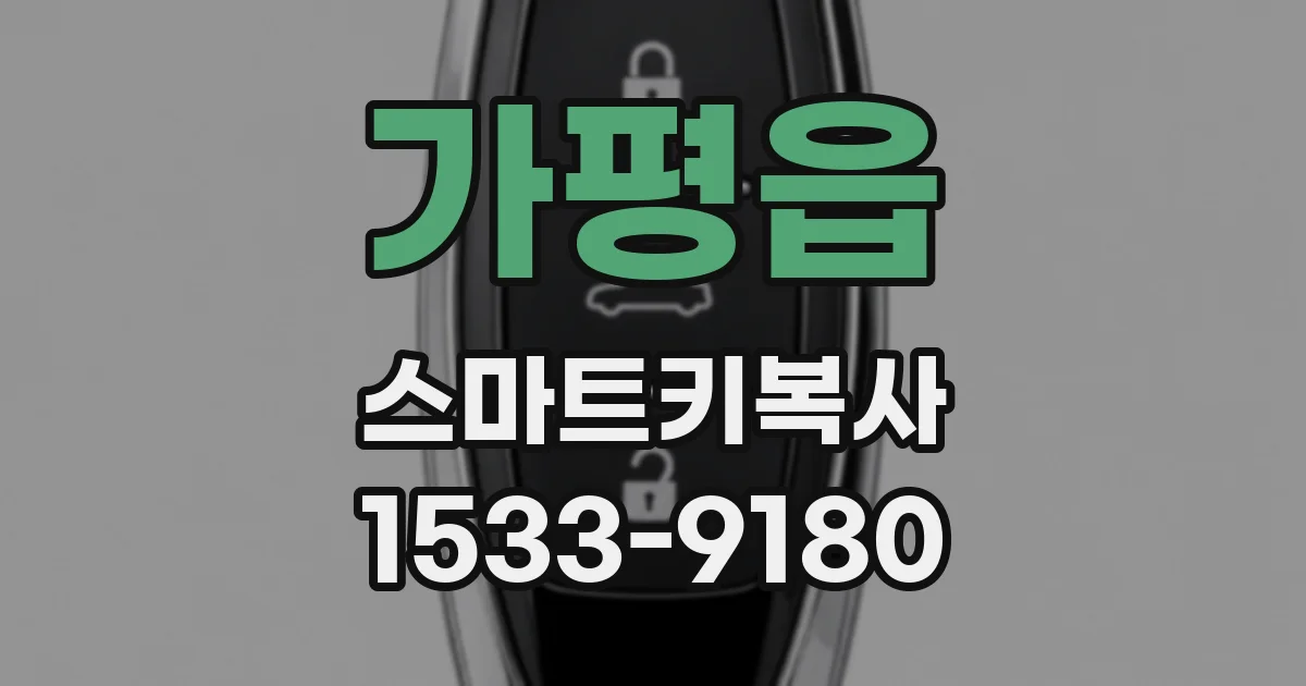 가평읍 스마트키복사