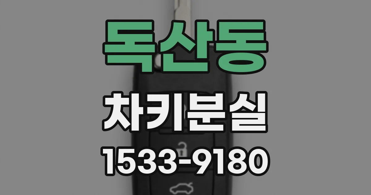 독산동 차키분실