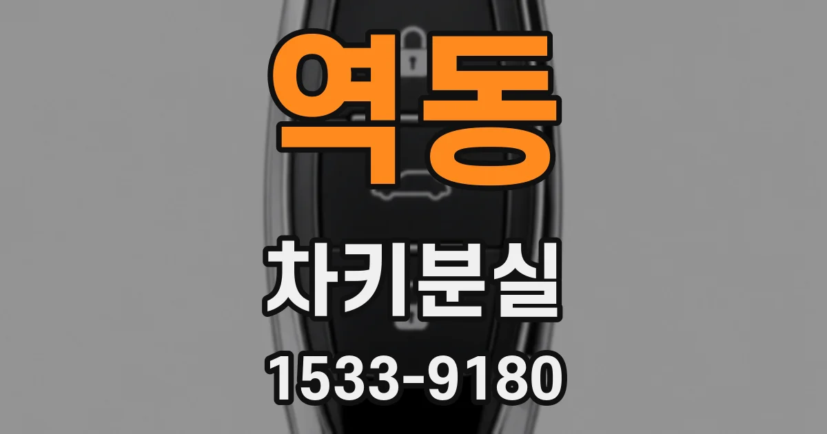 역동 차키분실
