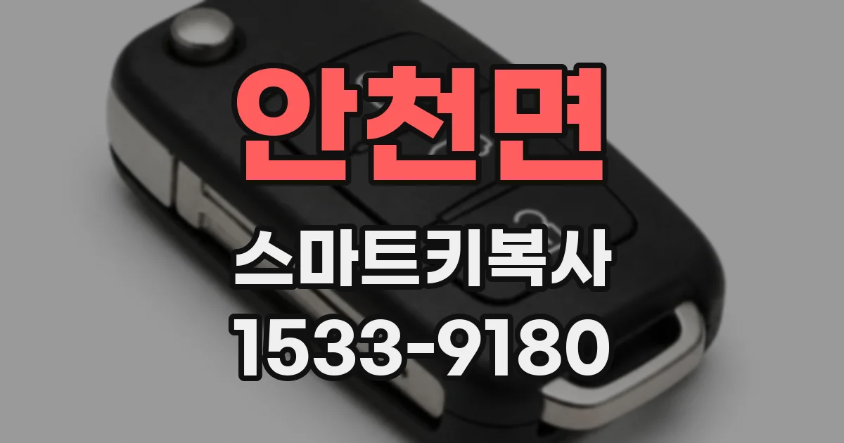 안천면 스마트키복사