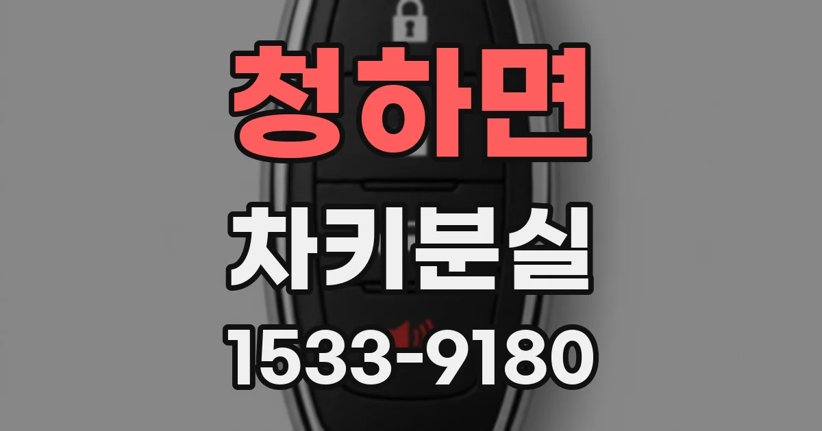 청하면 차키분실