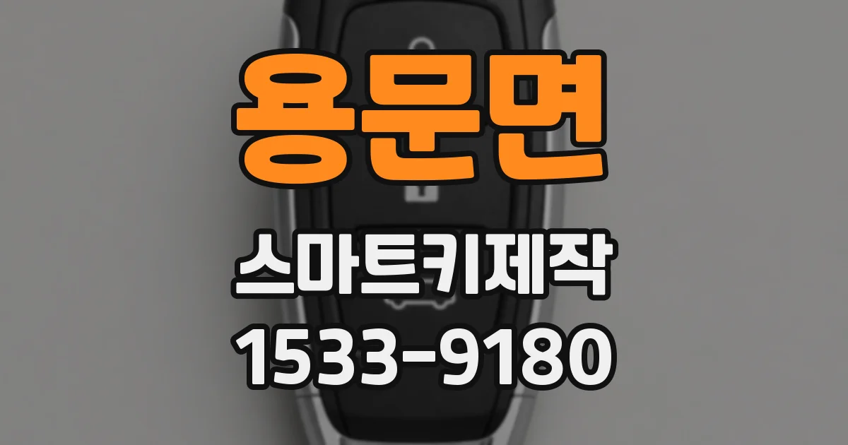용문면 스마트키제작