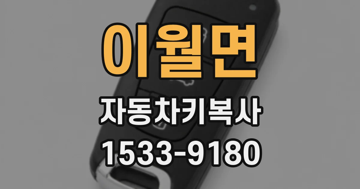 이월면 자동차키복사