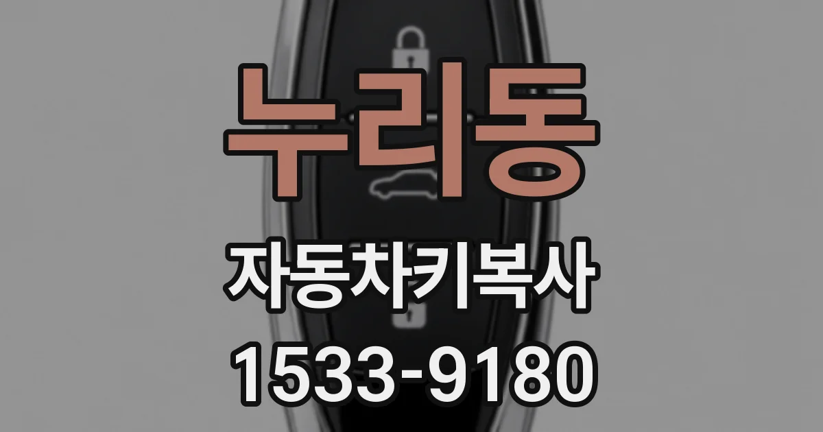 누리동 자동차키복사