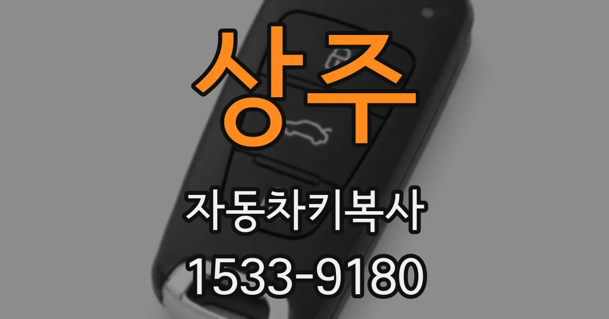 상주 자동차키복사