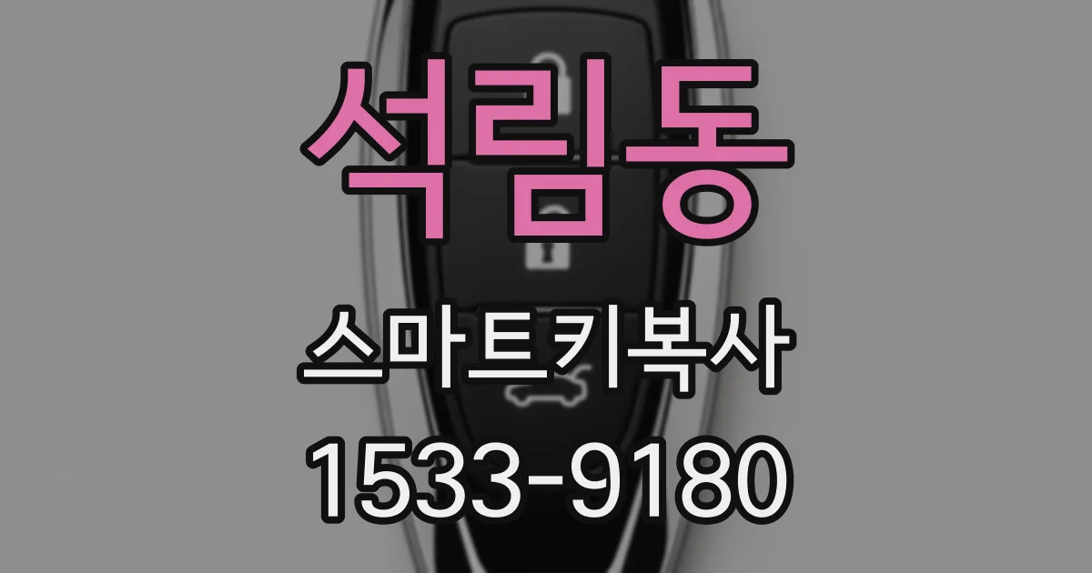 석림동 스마트키복사