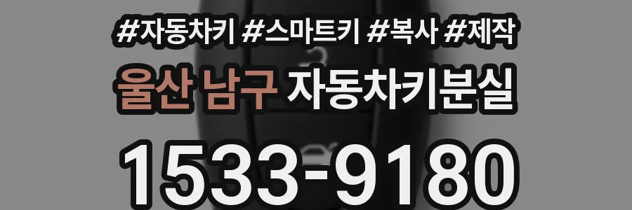울산 남구 자동차키분실