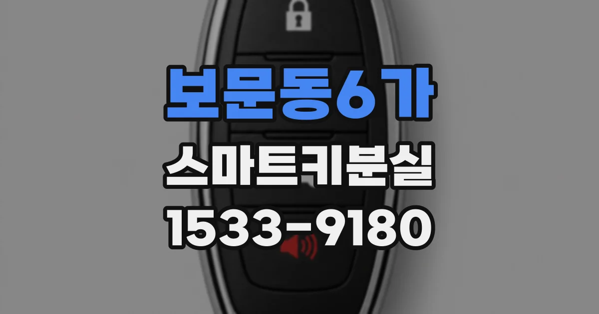 보문동6가 스마트키분실