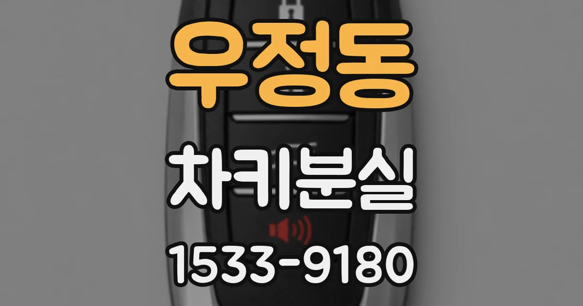 우정동 차키분실