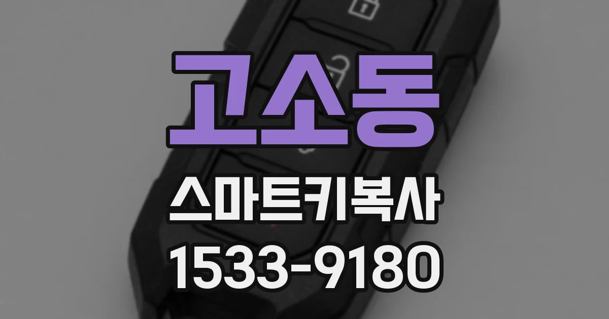 고소동 스마트키복사
