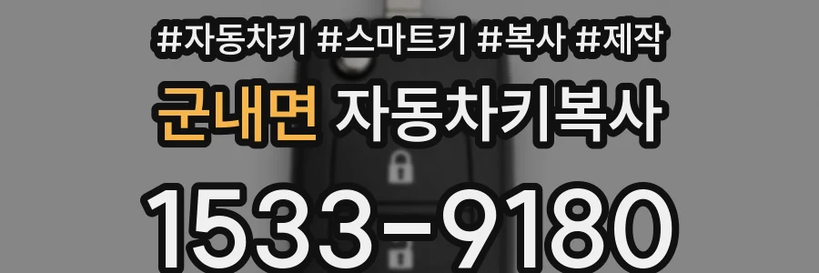 군내면 자동차키복사
