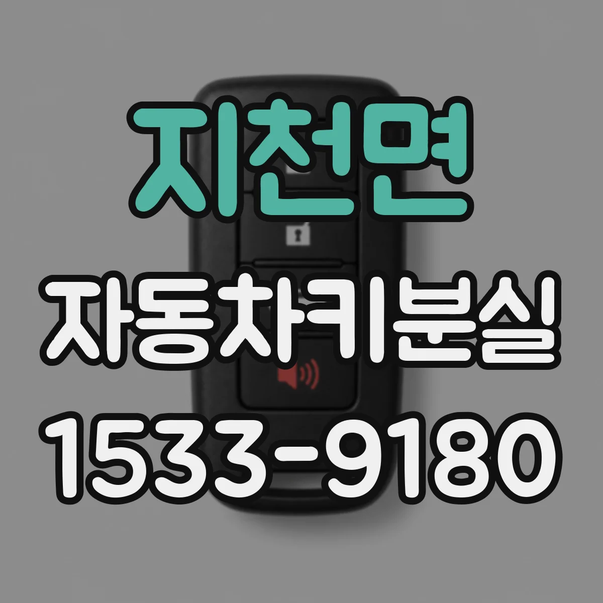 지천면 자동차키분실