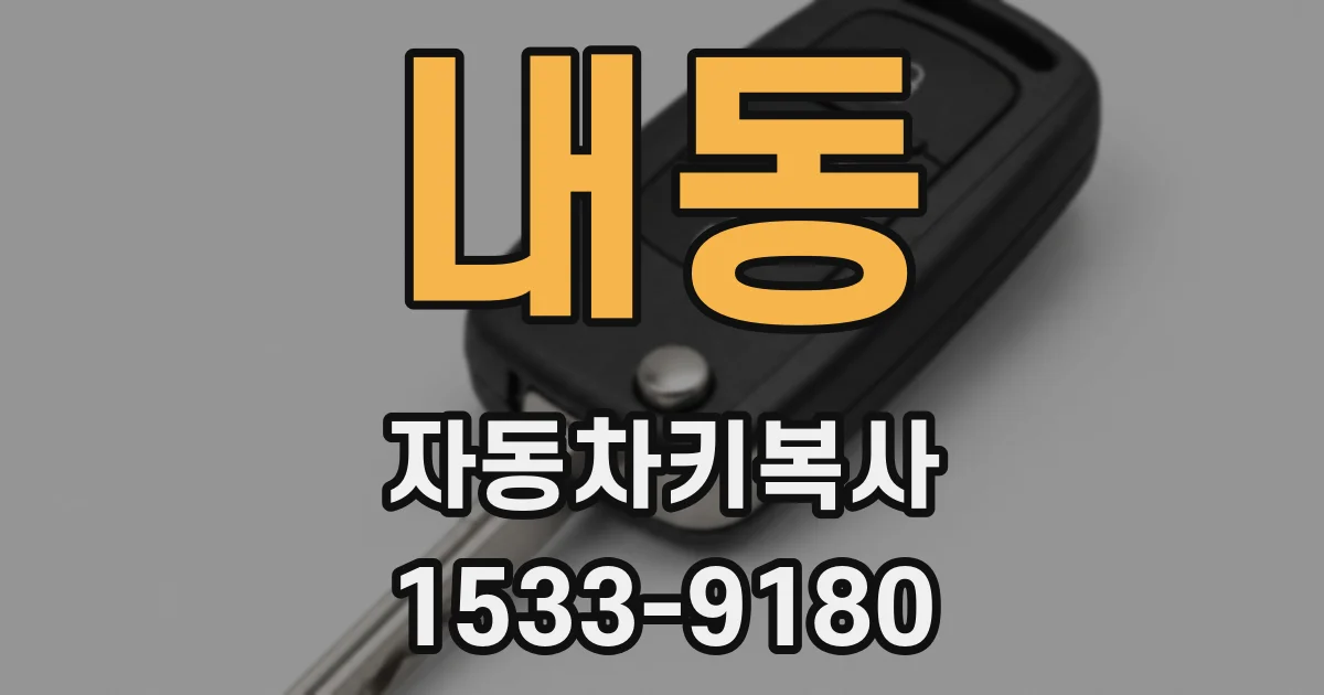 내동 자동차키복사