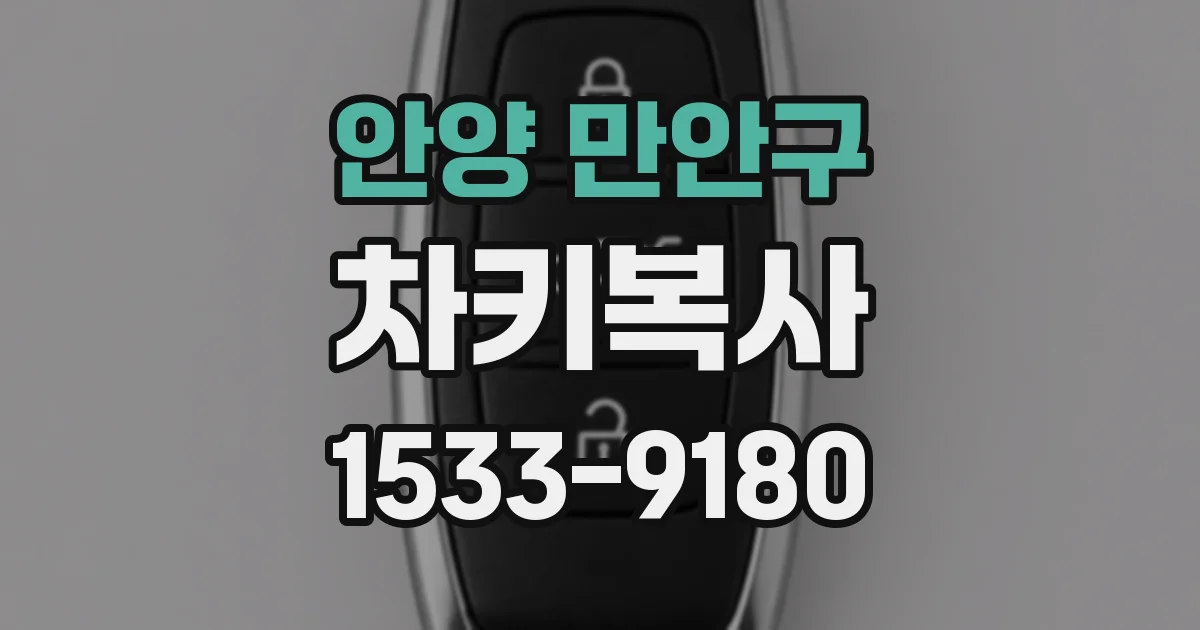 안양 만안구 차키복사