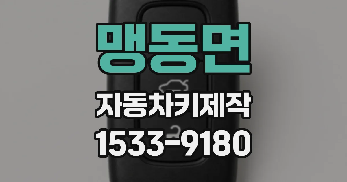 맹동면 자동차키제작