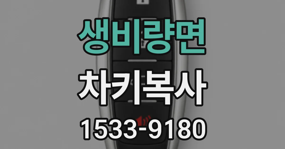 생비량면 차키복사
