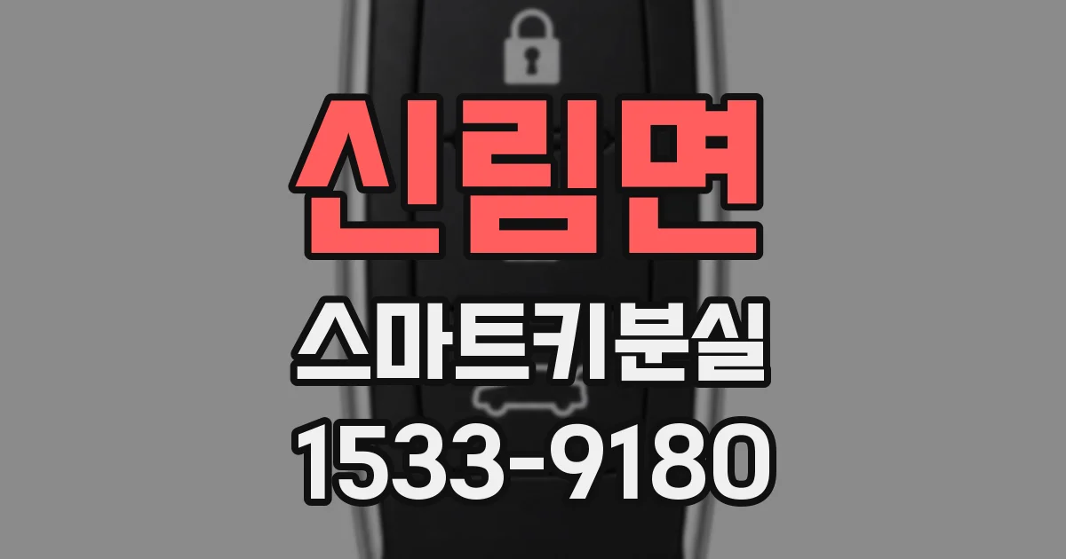 신림면 스마트키분실