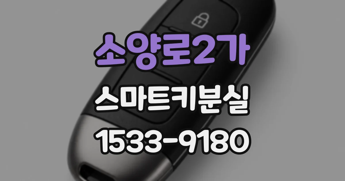 소양로2가 스마트키분실