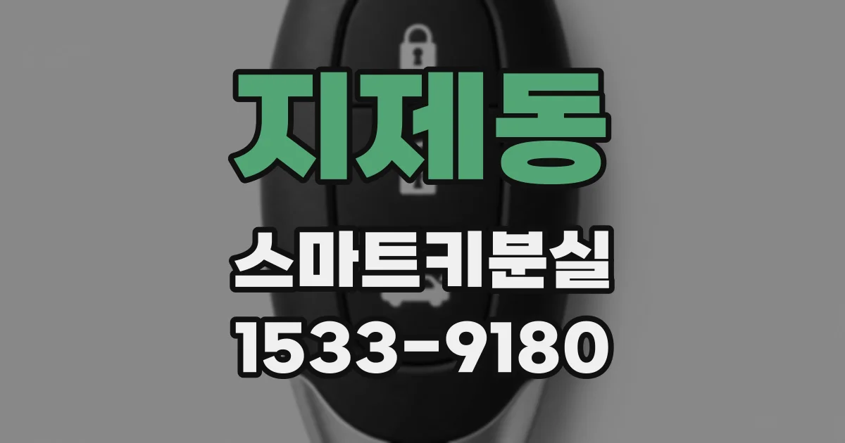 지제동 스마트키분실